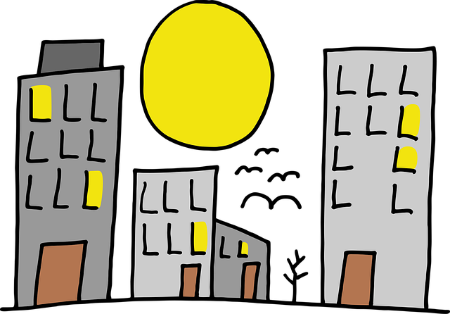 Free the city night dark vector