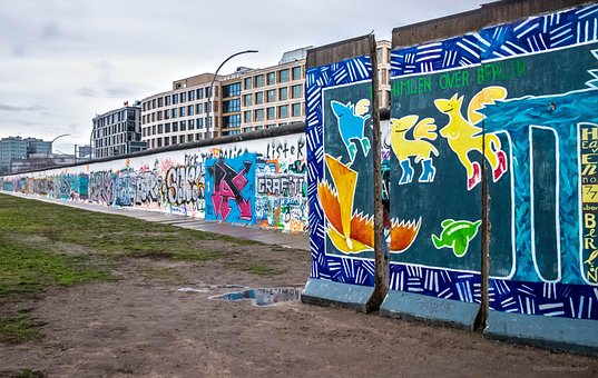 Berlín, Berlínská Zeď, Stěna, Zeď
