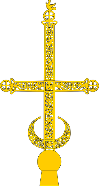 Free russia orthodox cross illustration