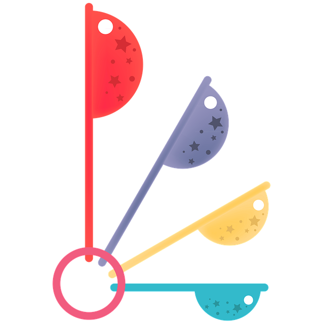 Free measure spoon measure baking illustration