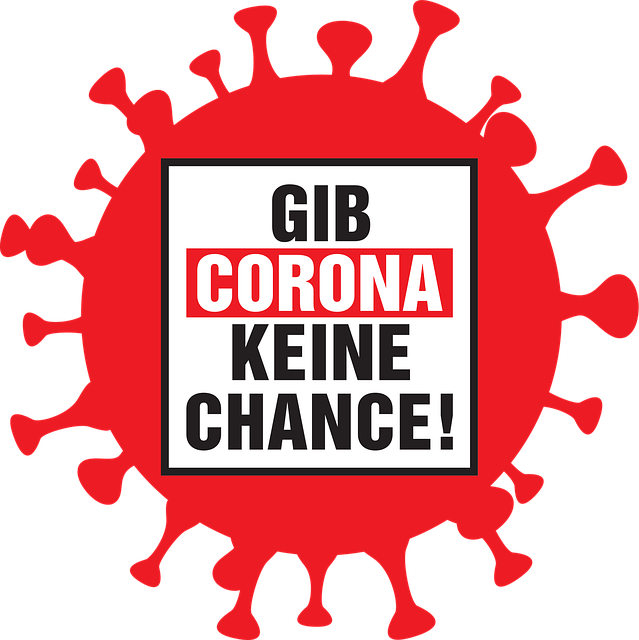Free coronavirus give corona no chance symbol vector