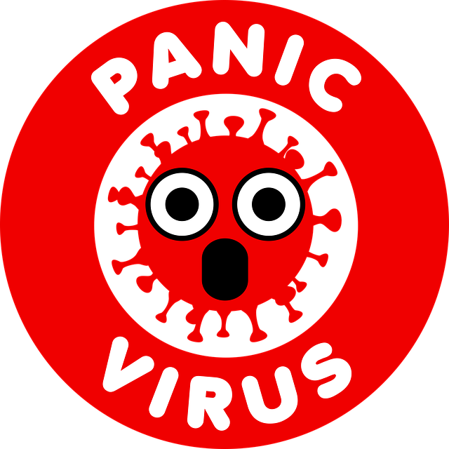 Free panic virus coronavirus emoji vector