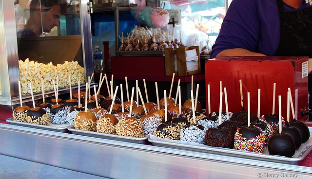 Free Candy Apples Fair photo and picture