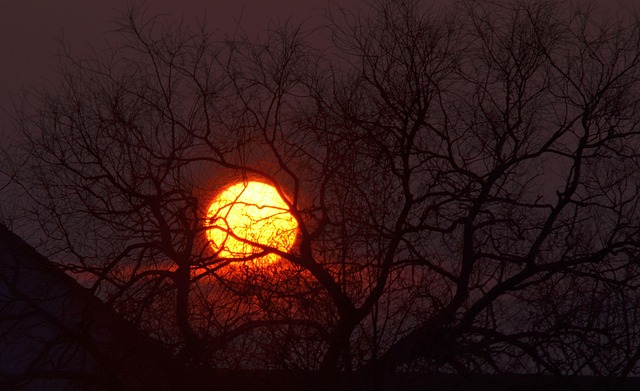 Sonne, Untergang, Sonnenuntergang, Abend