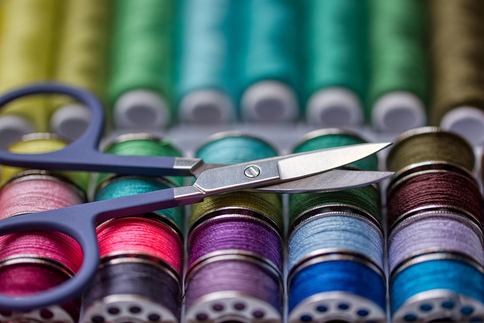 Thread, Sewing Accessories, Colorful, Scissors, Sew