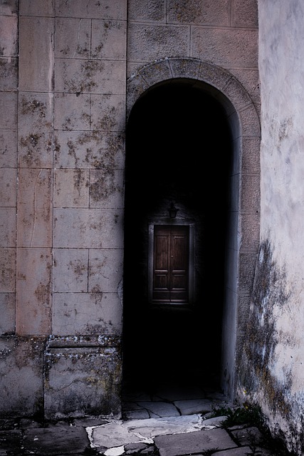 Porta, Preto, Sombrio, Humor