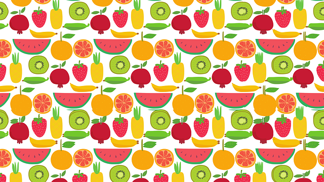 Frugt, Tapet, Kiwi, Manzana, Rød