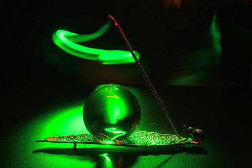 Ball, Kristall, Farbe Ligtpainting