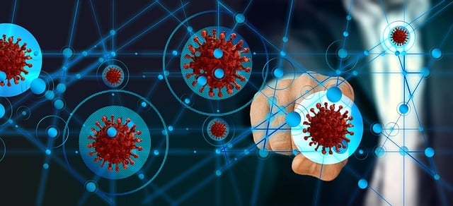 Free corona coronavirus digitization illustration