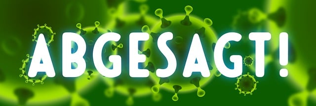 Abgesagt, Coronavirus, Symbol, Corona