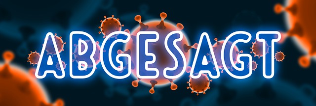 Abgesagt, Coronavirus, Symbol, Corona