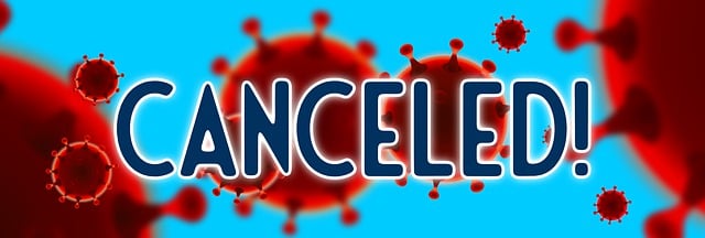 Canceled, Schrift, Coronavirus, Symbol