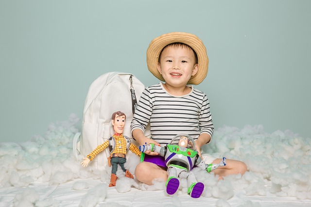 Free Little Boy Wearing A Straw Hat photo and picture