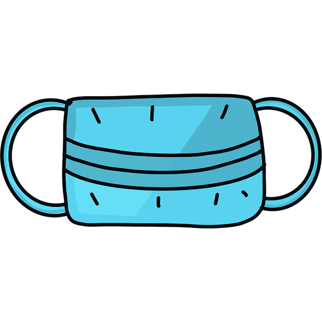 Free face mask isolation protection illustration