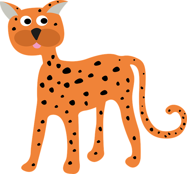 Free cheetah predator speed vector
