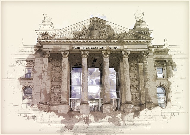 Free architecture berlin building illustration