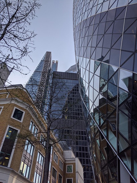 Lockdown, London, Stadt, Büro, Gebäude
