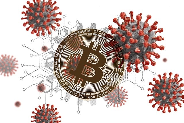 Free corona cost bitcoin illustration