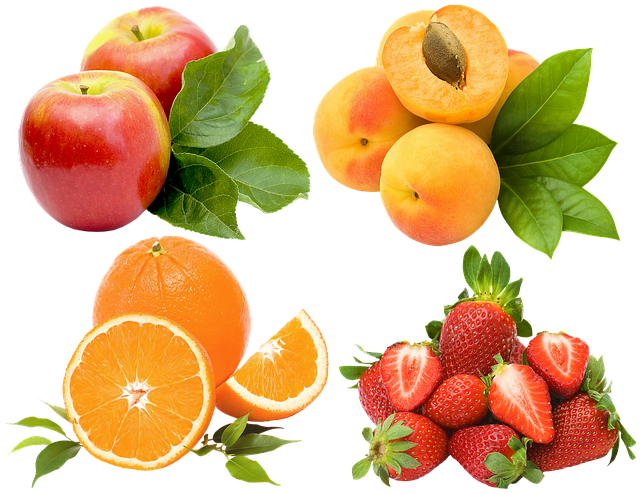 Free fruit berries apples illustration