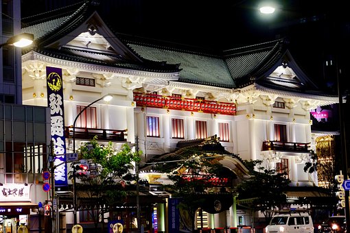 Kabuki, Theater, Japan, Ginza, Drama
