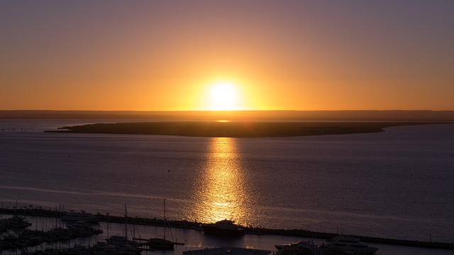 Free Sunset Sea photo and picture