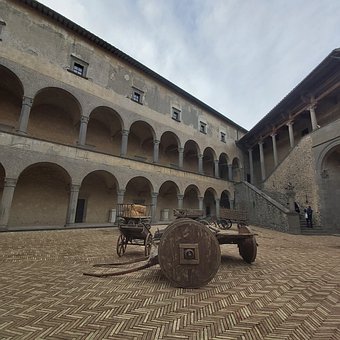 Schloss, Italy, Rome, Alt, Warm