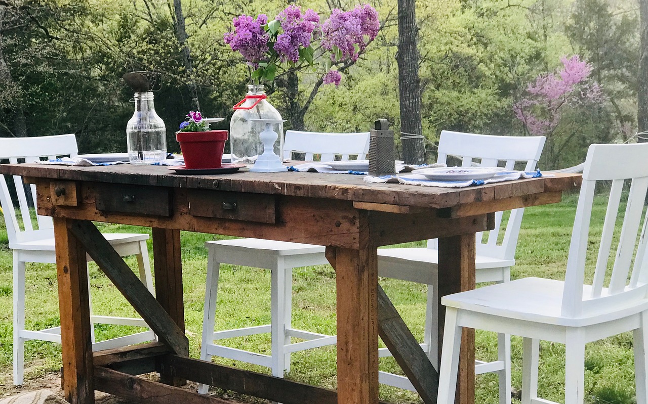 Ancienne table de ferme en pin modèle Uzès 300cm