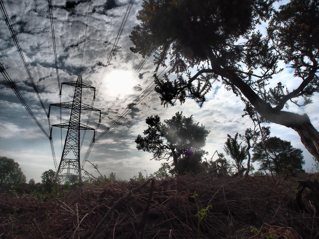 Pylon, Ski, Natur, Dramatisch