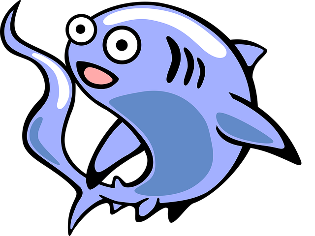 Free shark happy smile illustration