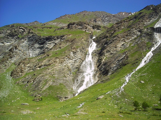Free Mountain Waterfall photo and picture