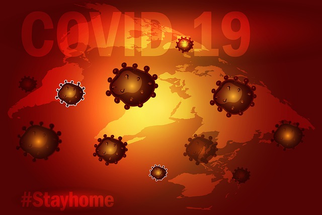 Free virus alert background illustration