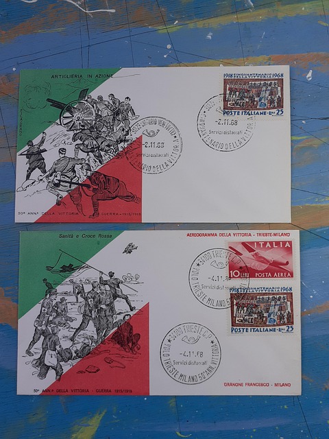 Philatelie, Briefumschlag, Briefmarken