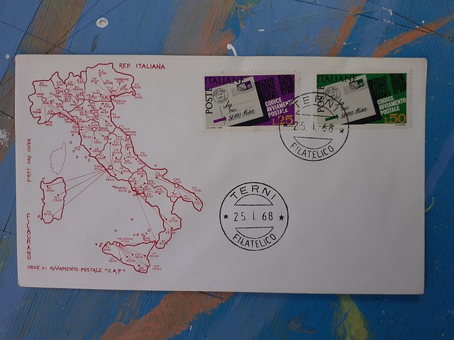 Philatelie, Briefumschlag, Briefmarken