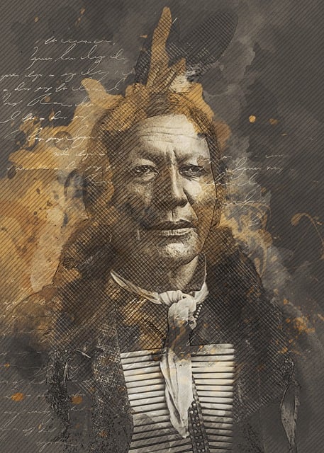 Free native american man person illustration