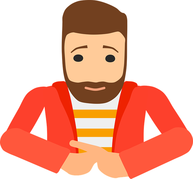 Free man happy smile vector