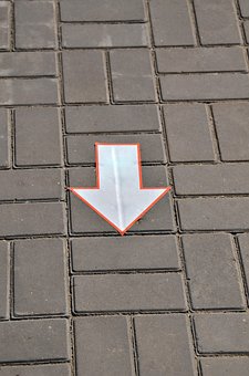 Asphalt, Direction, Arrow, Route