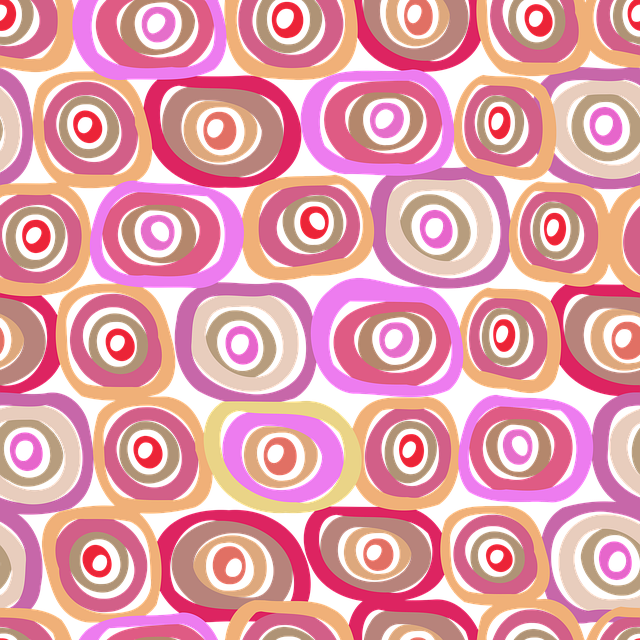Sømløst Mønster, Design, Retro, Struktur