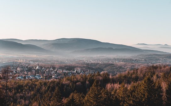 Himmel, Huse, Panorama, Natur, Bygning