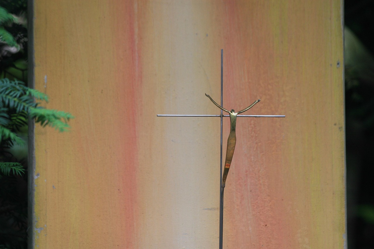 AOFOTO Fotohintergrund Jesus Christus Kreuz Ostern – 4,5 X 2,5 M, Vinyl, Für Studio, Feiern, Kirche & Dekoration