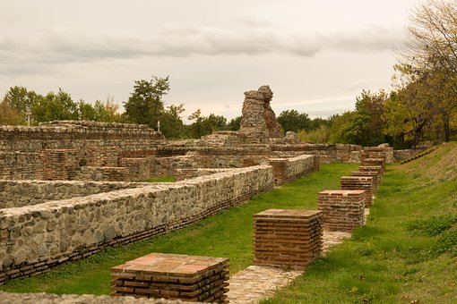 Restos, Viejo, Antiguo, Ladrillo, Roca