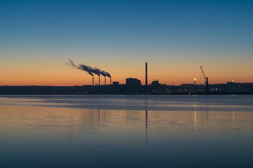 Kiel, Amanecer, Fábrica, Cielo