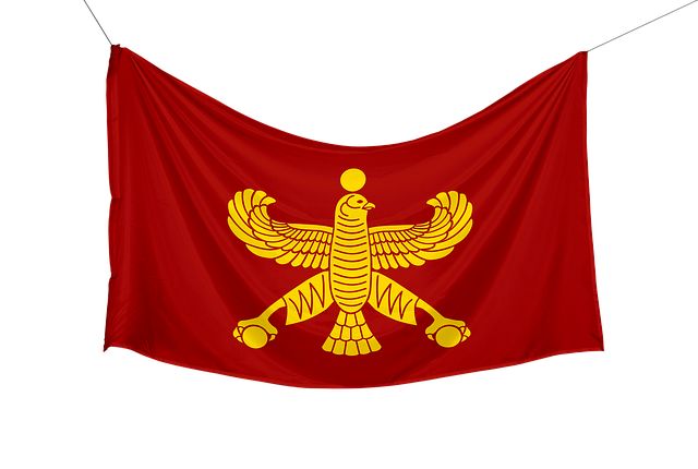 Free silk flag persia illustration