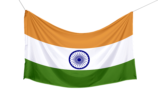 Free silk flag india illustration
