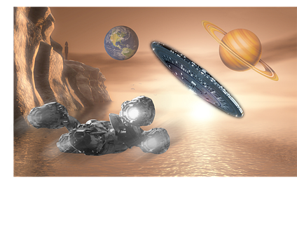 Free Space Spaceship illustration and picture