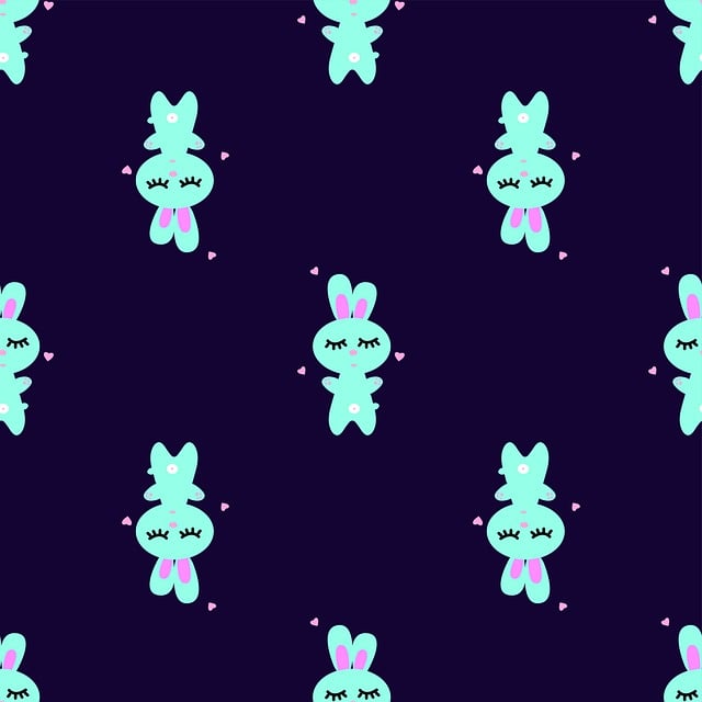 Free bunny children texture illustration