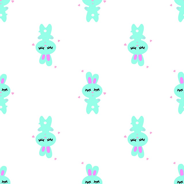 Hare, Bunny, Pattern, Illustration Kids