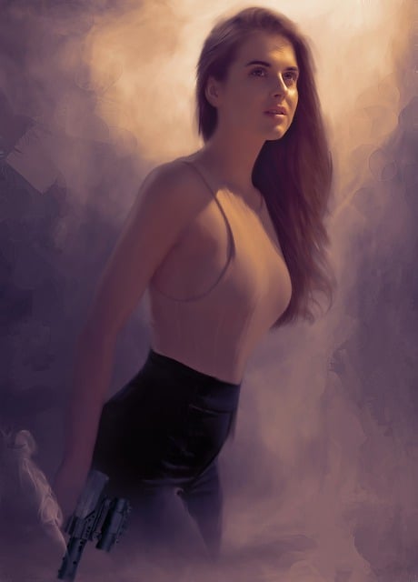 Free fantasy action scifi illustration