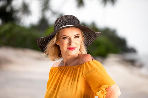 Free Woman Beach photo and picture
