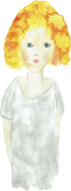 Free Girl Watercolor illustration and picture