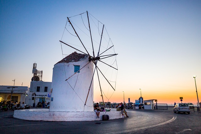 Free Greek Sunset photo and picture
